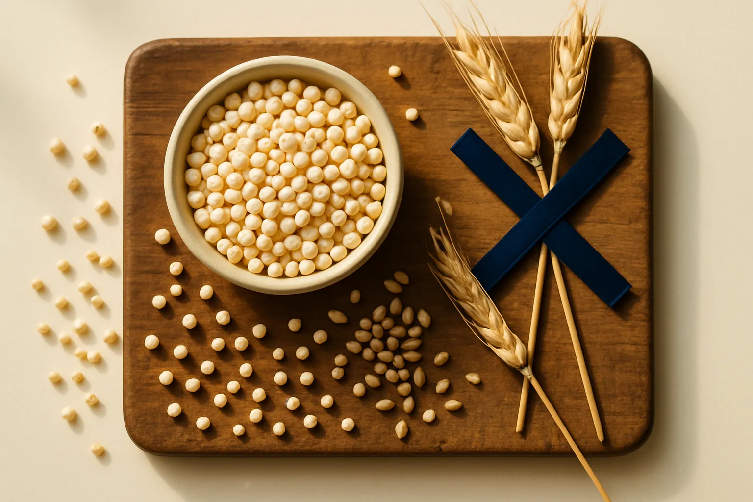 Bowl of gluten free sorghum grain and popped sorghum showing naturally gluten free ancient grain
