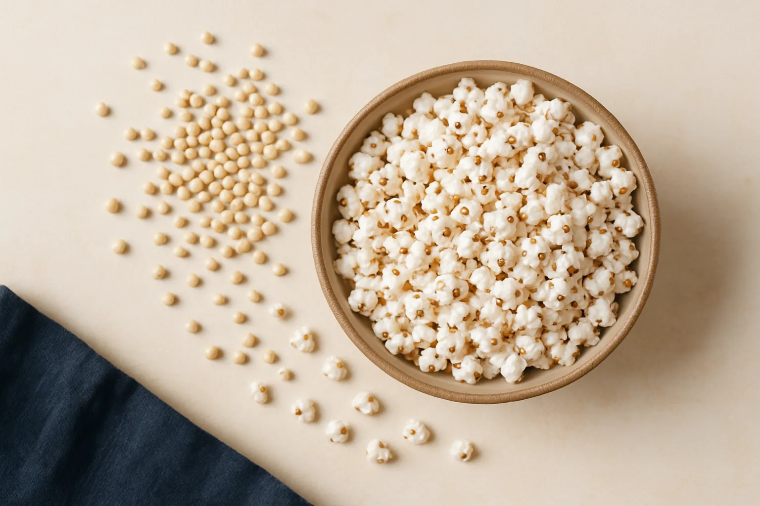 Sorghum grain kernels in a wooden bowl showing the natural whole grain